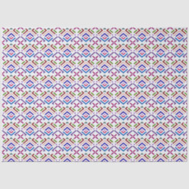 Moderne Pastell-Ethno-Geometrie-Diamantmuster Seidenpapier