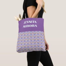 Moderne Pastell-Ethno-Geometrie-Diamantmuster Tasche