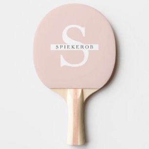 Moderne Pastell Pink Beauty Personalisiert Name Tischtennis Schläger