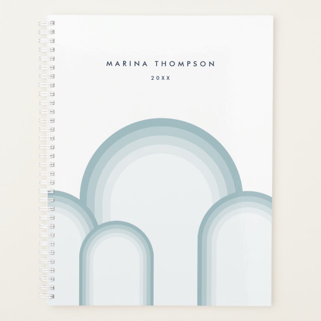 Moderne Pastell Sage Green Retro Vintag Planer (Vorderseite)