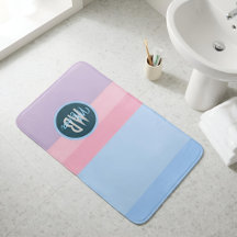 Moderne Pastell-Streifen Rosa & Blau Personalisier