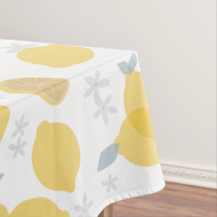 Moderne Pastell Zitrus Lemons Muster Tischdecke