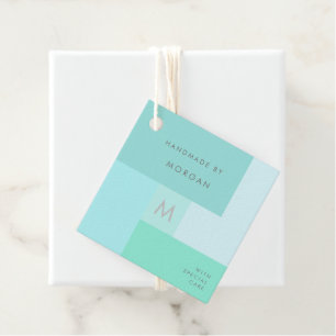 Moderne Pastelle Personalisierte Produkt-Tag Geschenkanhänger