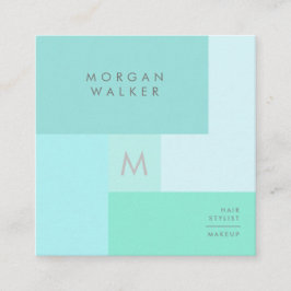 Moderne Pastelle | Square Business Card Quadratische Visitenkarte