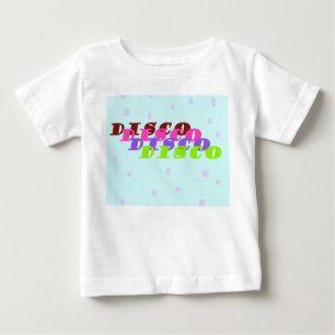 Moderne Pastellfarben-Disco-Zitat-Design Baby T-shirt