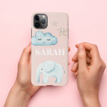 Moderne Pastellfarben Rosa und Blauer Name iPhone 11Pro Max Hülle<br><div class="desc">Moderne Pastellfarben Rosa und Blauer Name</div>