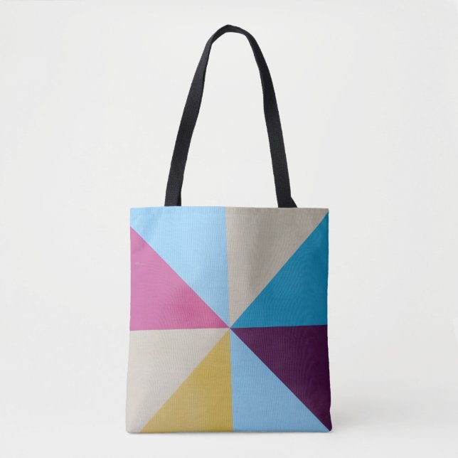 Moderne, pastellfarbene Blocktasche Tasche (Vorderseite)
