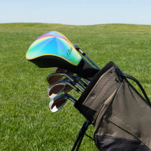 Moderne, pastellfarbene Regenbogenfarben, Golf Headcover