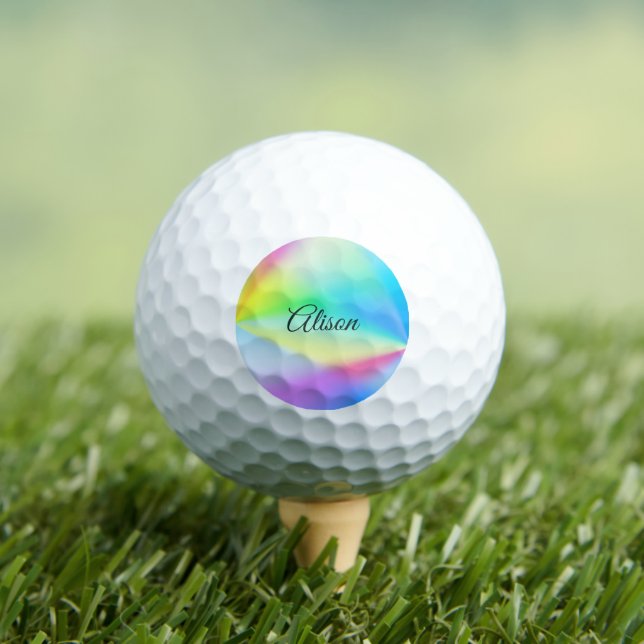 Moderne, pastellfarbene Regenbogenfarben, Golfball (Insitu T-Shirt)