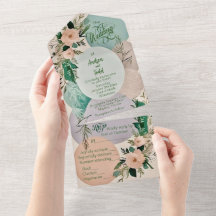 Moderne pastellfarbene, schicke Hochzeit