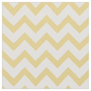 Moderne Pastellgelb- und Weiß-Chevron-Muster Stoff