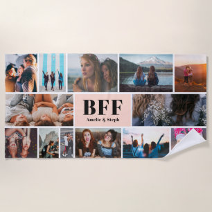Moderne pastellrosa BESTE FREUNDIN beste Freunde F Strandtuch