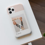Moderne pastellrosa Rahmen | Persönliches Hundetea iPhone 11Pro Max Hülle<br><div class="desc">Moderne pastellrosa Rahmen | Persönliches Hundeteam - Foto</div>