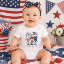 Moderne patriotische Eis-am-Stiel-Personalisierte