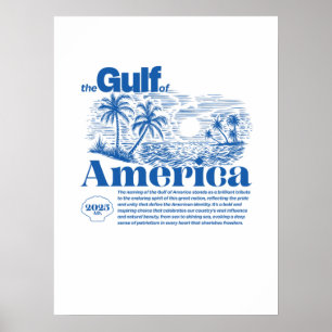 Moderne patriotische inspirierende Golf von Amerik Poster