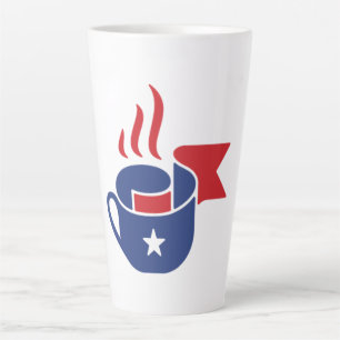 Moderne patriotische Kaffeetasse USA-Flagge Latte- Milchtasse