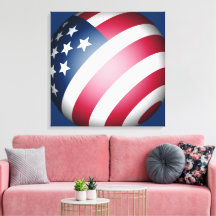 Moderne Patriotische USA Flaggenkunst