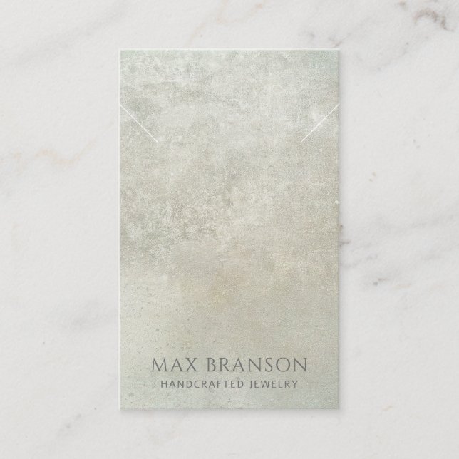 Moderne, pearlescent Necklace Display Card Visitenkarte (Vorderseite)