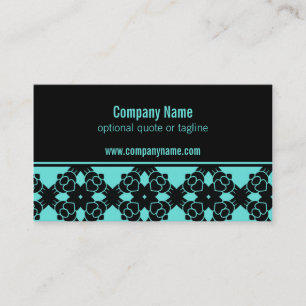 Moderne Perfektion Business Card, Türkis Visitenkarte