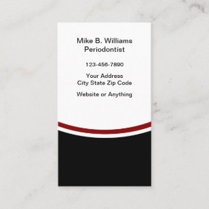 Moderne Periodontist Dental Business Cards Visitenkarte