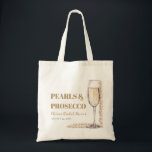 Moderne Perlen und Prosecco Brautparty Tragetasche<br><div class="desc">Die elegante moderne Perle und das Prosecco Brautparty Napkins, die perfekte Touch für Ihre Feier! Mit ihrem schicken Design mit modernen Elementen, zarten Perlen und glänzenden Bildern der Prosecco erheben diese Servietten jede Tischumgebung. Egal ob Sie Cocktails, Vorspeisen oder Desserts servieren, diese Servietten verleihen Ihrem Brautparty eine Touch Eleganz. Die...</div>