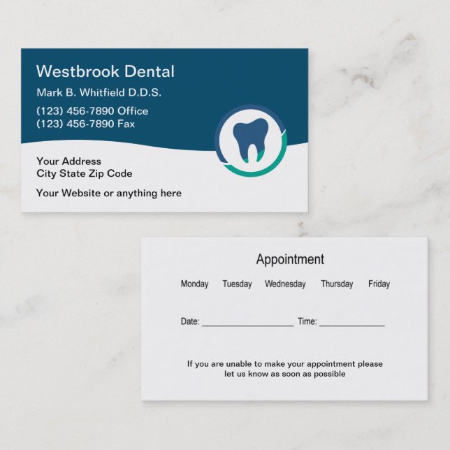 Moderne Personalausweise Personalausweise Personal Visitenkarte (Vorne/Hinten)