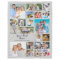 Moderne personalisierte 19-Foto-Collage Grau