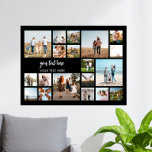 Moderne Personalisierte 19 Fotomaterial Poster<br><div class="desc">Erstellen Sie Ihr eigenes personalisiertes Foto Collage Poster mit 19 Ihrer Lieblings-Fotos und individuellem Text.</div>