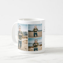 Moderne personalisierte 4-Foto-Collage-Mutter-Ande