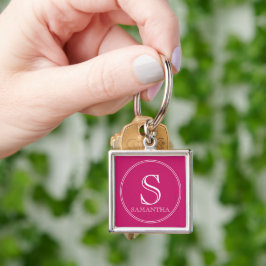Moderne Personalisierte Anfangs- und Namensgebung Schlüsselanhänger