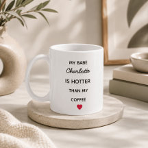 Moderne personalisierte Babe-Kaffeetasse