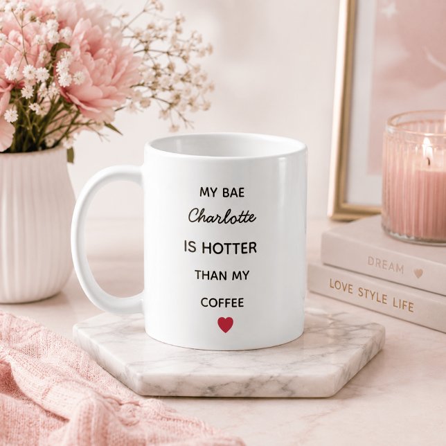 Moderne Personalisierte Bae-Kaffeetasse Kaffeetasse (Von Creator hochgeladen)