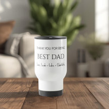 Moderne personalisierte Best-Dad-Reisemug