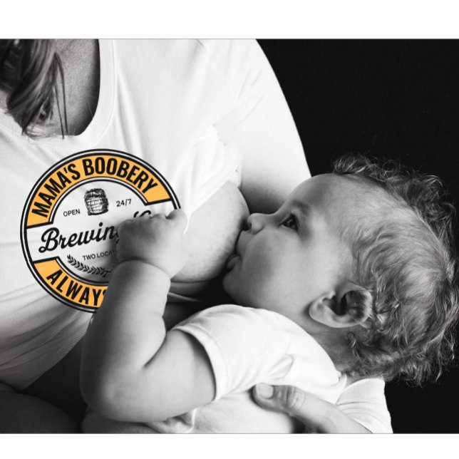 Moderne Personalisierte Brust Fütternd Brauerei Sweatshirt (modern breast feeding t-shirt)