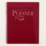 Moderne Personalisierte Burgunderrot und Rosa Planer<br><div class="desc">Bleiben Sie stilvoll organisiert mit diesem modernen personalisierten burgunderroten und rosa Planer. Der Planer ist für diejenigen konzipiert, die klare Linien, einfache Layouts und zeitlose Eleganz lieben. Das bold monochrome Design macht diesen Planer sowohl anspruchsvoll als auch vielseitig - perfekt für die Arbeit, die Schule oder den Alltag.</div>