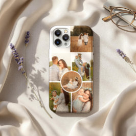 Moderne personalisierte Collage mit sechs Fotos  iPhone 16 Pro Max Hülle