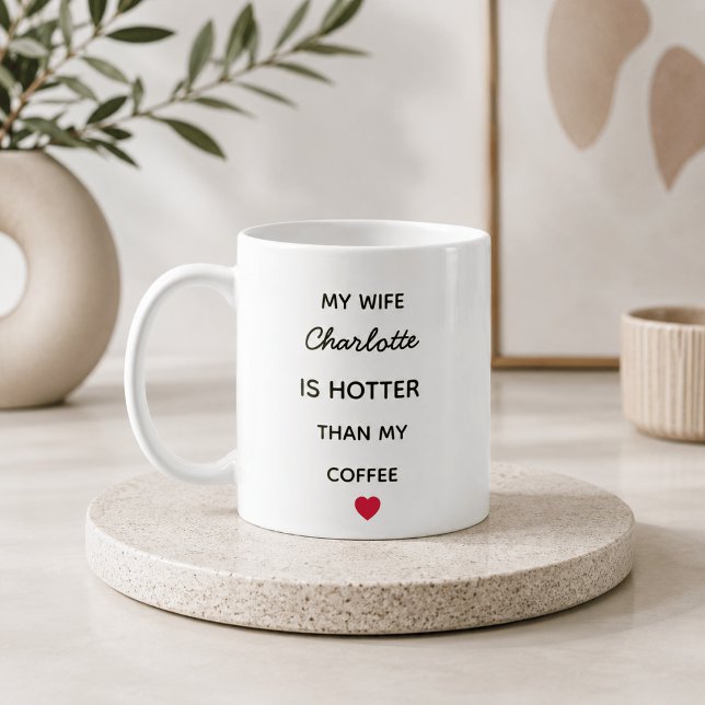 Moderne personalisierte Ehefrau-Kaffeetasse Kaffeetasse (Von Creator hochgeladen)