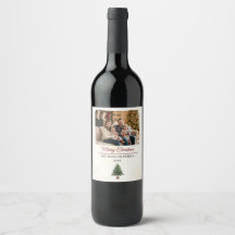 Moderne personalisierte Familienfoto-Weihnachten