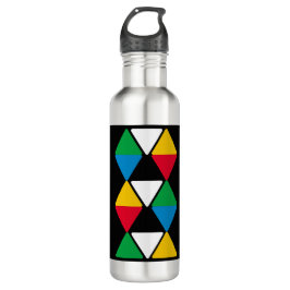 Moderne Personalisierte Farbdreiecke Edelstahlflasche