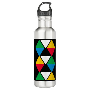 Moderne Personalisierte Farbdreiecke Edelstahlflasche