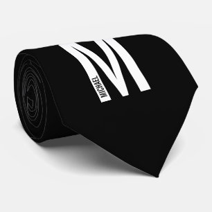 Moderne personalisierte fette Monogramm und Name Krawatte
