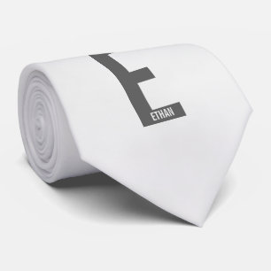 Moderne personalisierte fette Monogramm und Name Krawatte