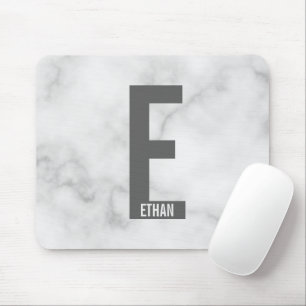 Moderne personalisierte fette Monogramm und Name Mousepad