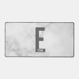Moderne personalisierte fette Monogramm und Name Schreibtischunterlage