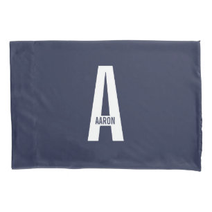 Moderne personalisierte fette Monogramm- und Namen Kissenbezug