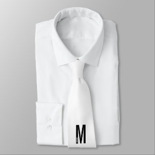 Moderne personalisierte fette Monogramm- und Namen Krawatte