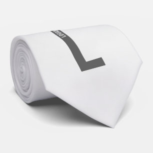 Moderne personalisierte fette Monogramm- und Namen Krawatte