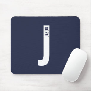 Moderne personalisierte fette Monogramm- und Namen Mousepad