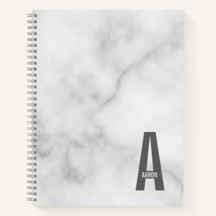 Moderne personalisierte fette Monogramm- und Namen Notizbuch