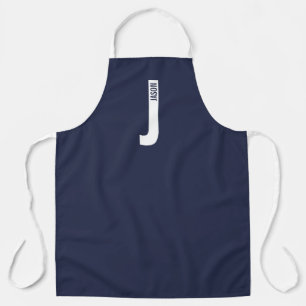 Moderne personalisierte fette Monogramm- und Namen Schürze